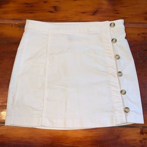 White button-up skirt